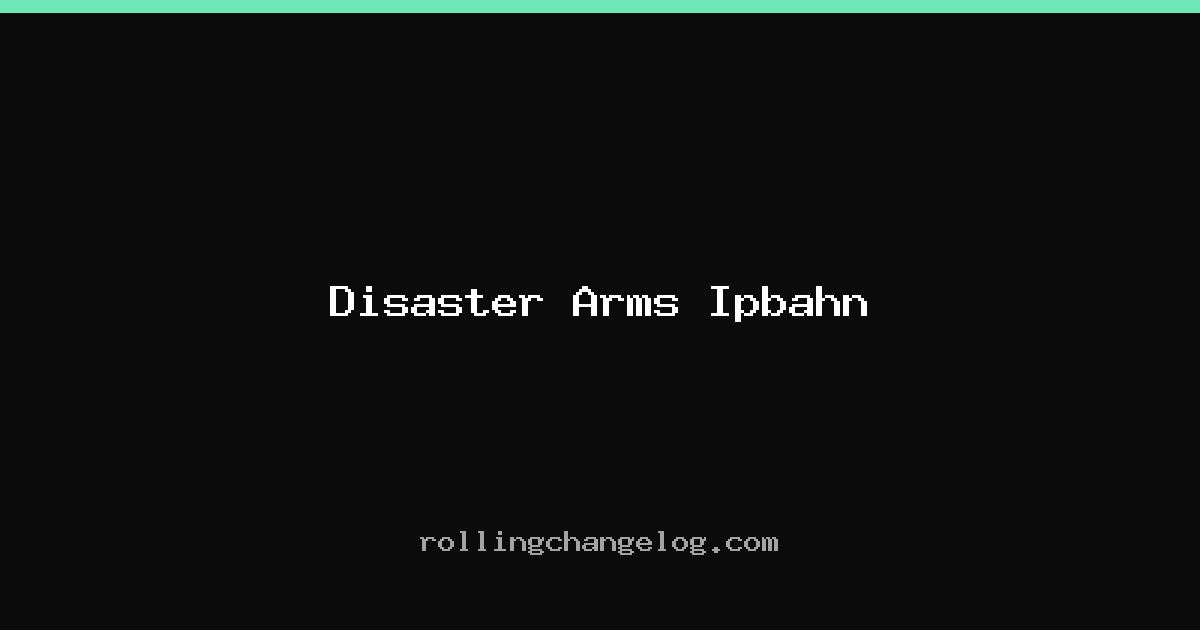 Disaster Arms Ipbahn cover