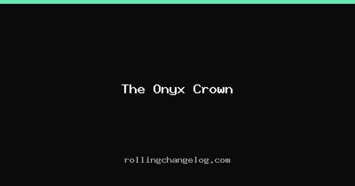 The Onyx Crown cover