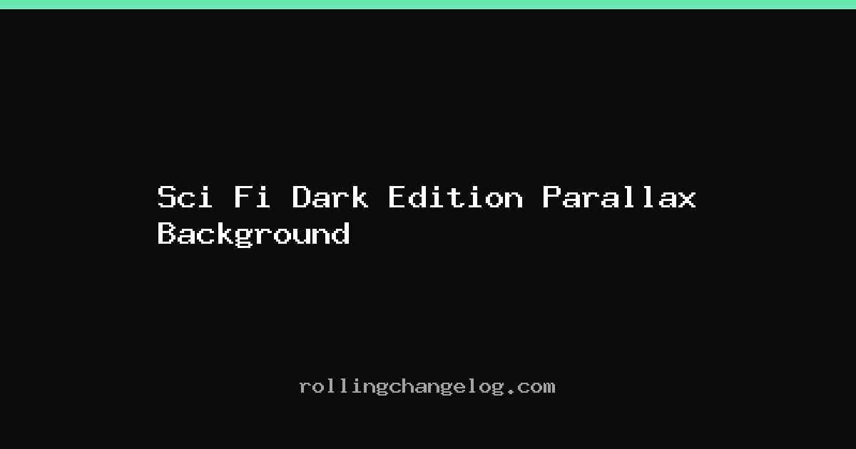 Sci Fi Dark Edition Parallax Background cover
