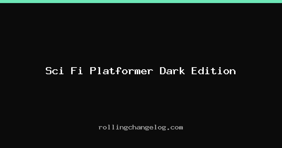 Sci Fi Platformer Dark Edition cover