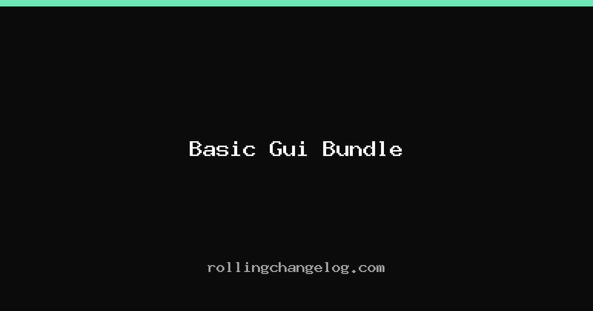 Basic Gui Bundle cover