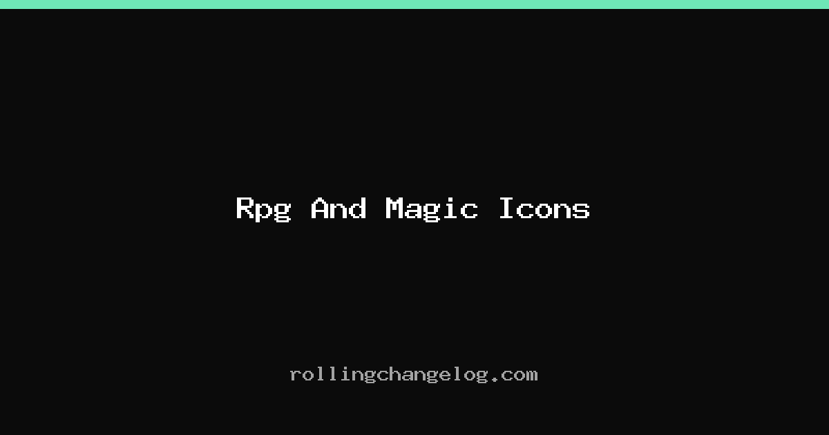 Rpg And Magic Icons cover