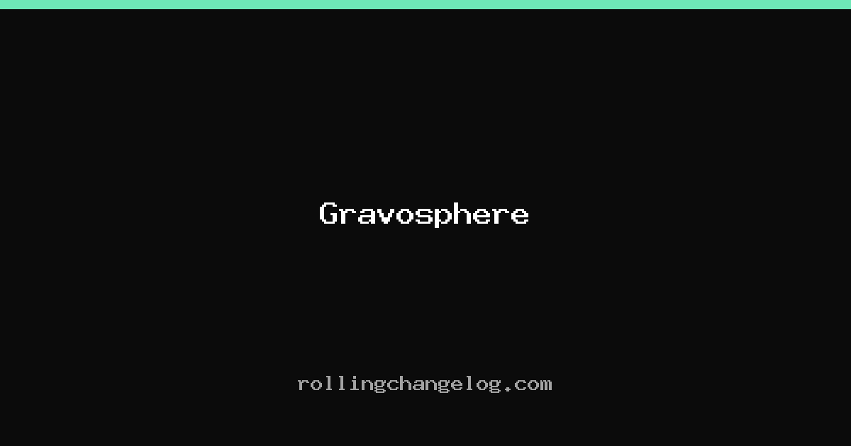 Gravosphere cover
