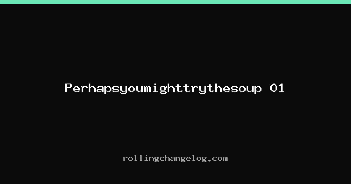 Perhapsyoumighttrythesoup 01 cover