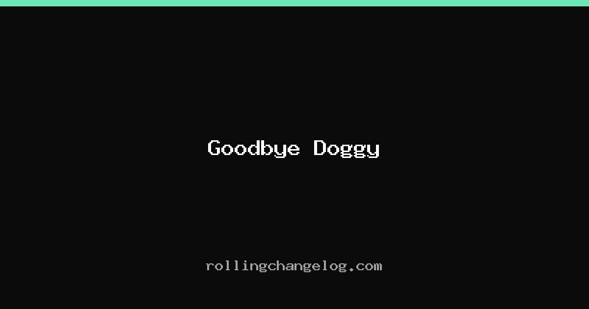 Goodbye Doggy cover