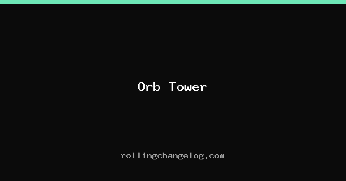 Orb Tower cover