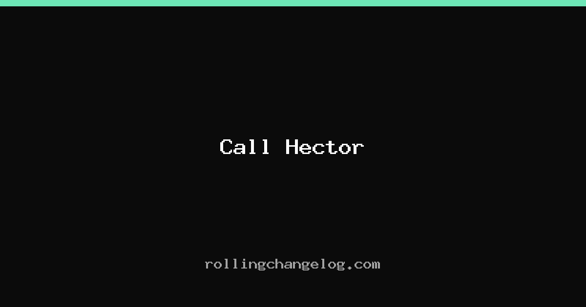 Call Hector cover