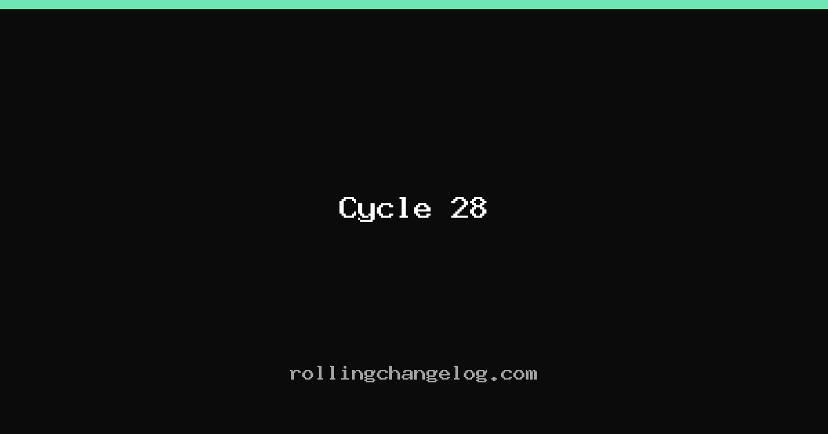 Cycle 28 cover