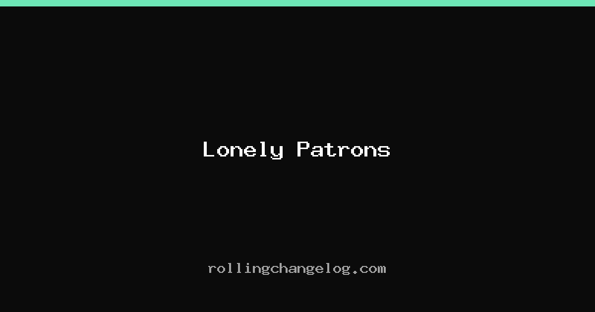 Lonely Patrons cover
