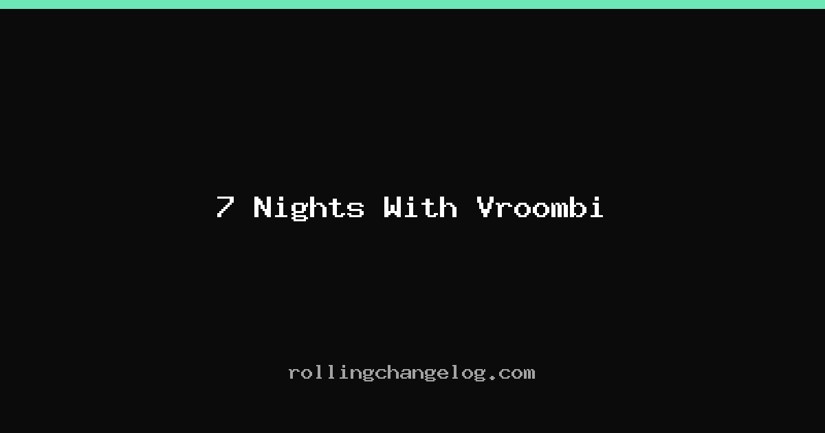 7 Nights With Vroombi cover
