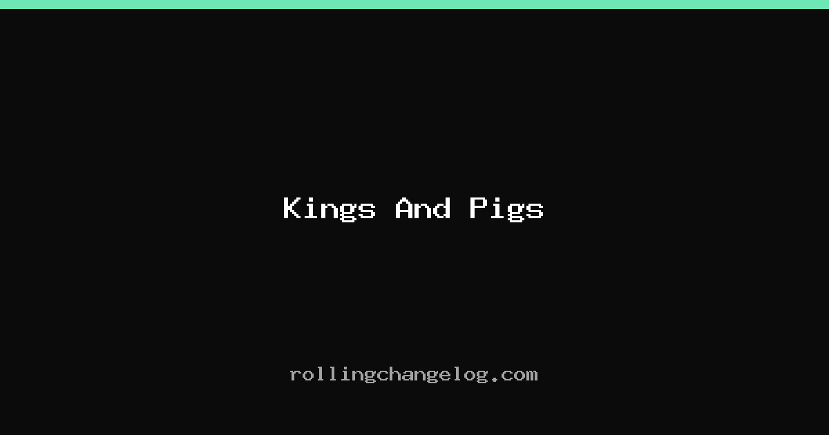 Kings And Pigs cover