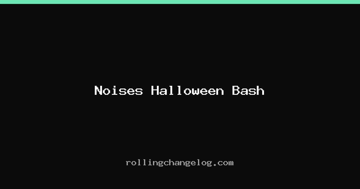 Noises Halloween Bash cover
