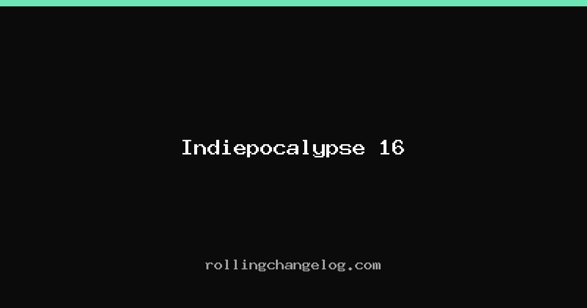 Indiepocalypse 16 cover