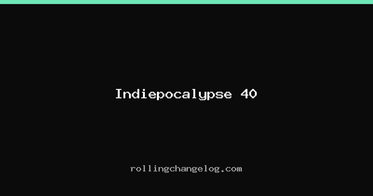 Indiepocalypse 40 cover
