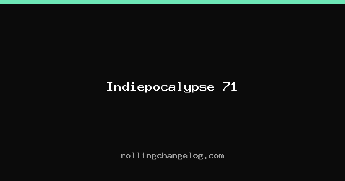 Indiepocalypse 71 cover