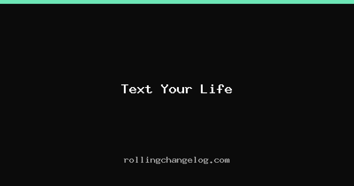 Text Your Life cover