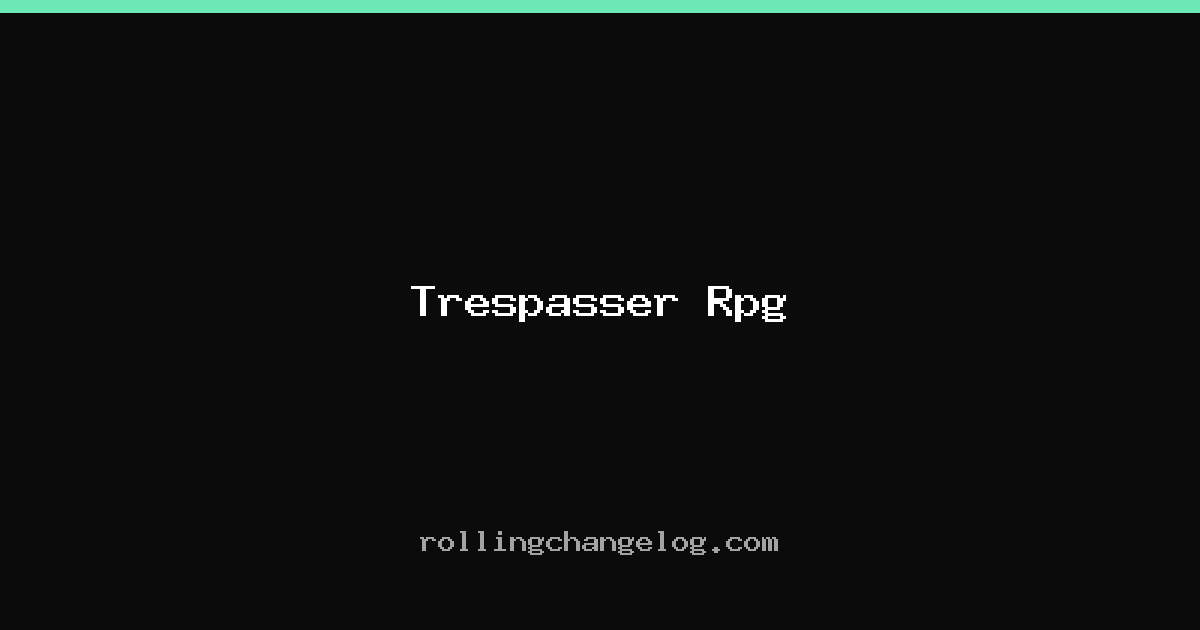 Trespasser Rpg cover