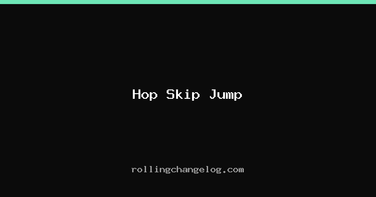 Hop Skip Jump cover