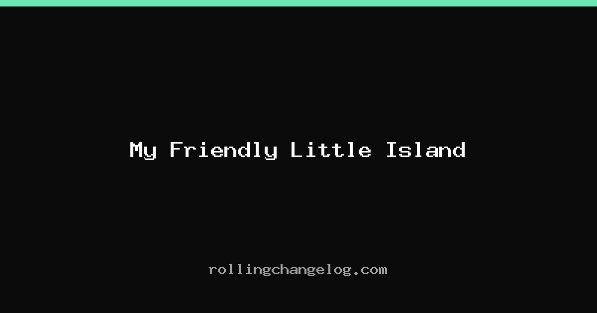 My Friendly Little Island cover