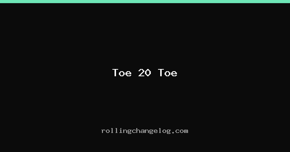 Toe 20 Toe cover