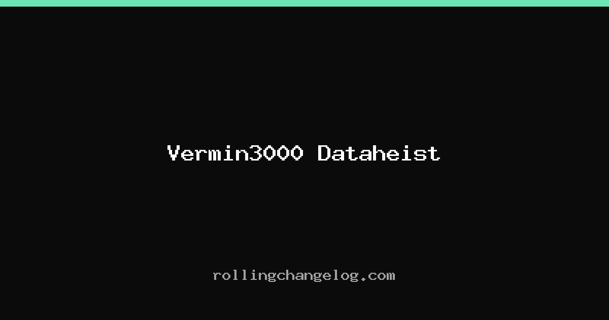 Vermin3000 Dataheist cover