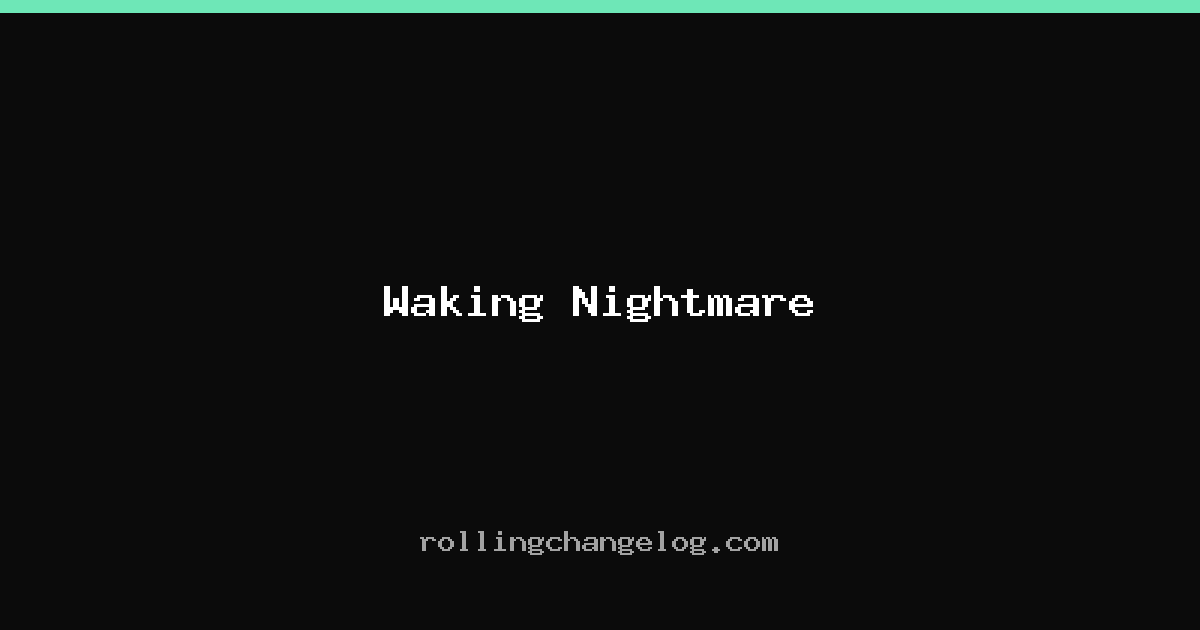 Waking Nightmare cover