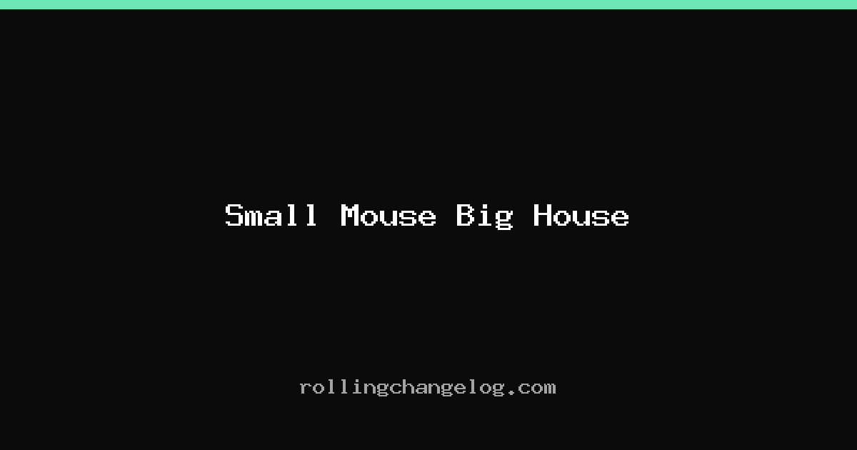 Small Mouse Big House cover