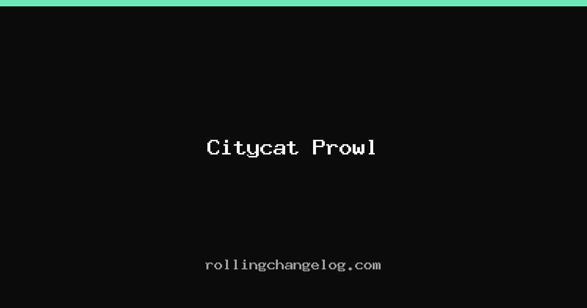 Citycat Prowl cover
