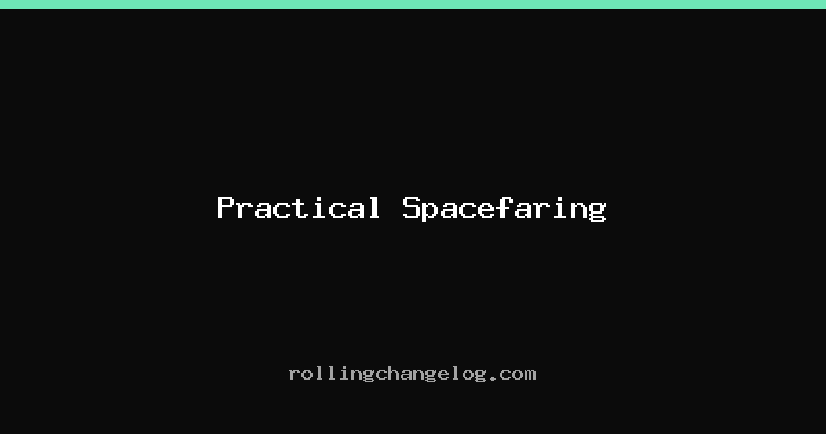 Practical Spacefaring cover