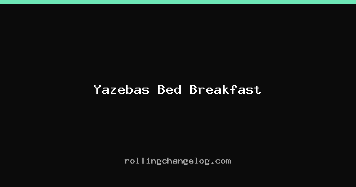 Yazebas Bed Breakfast cover