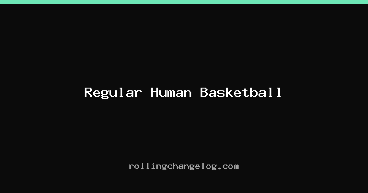 Regular Human Basketball cover