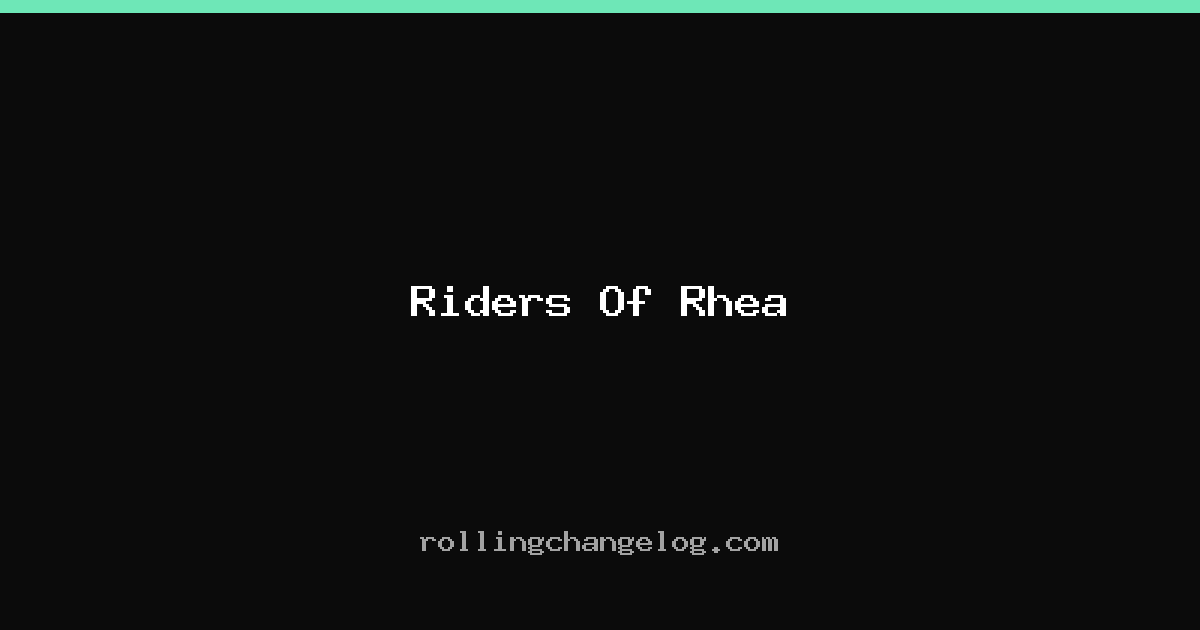 Riders Of Rhea cover