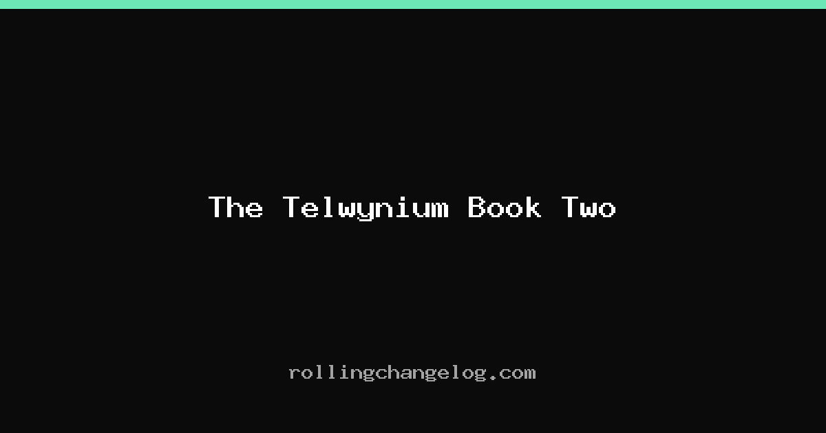 The Telwynium Book Two cover