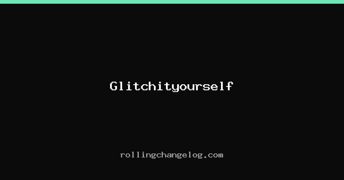 Glitchityourself cover