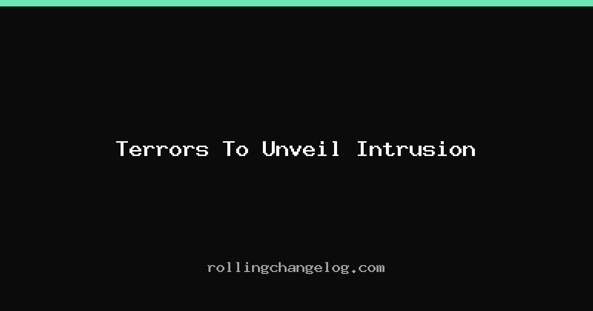 Terrors To Unveil Intrusion cover
