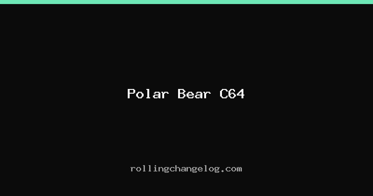 Polar Bear C64 cover