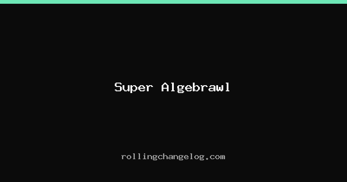 Super Algebrawl cover