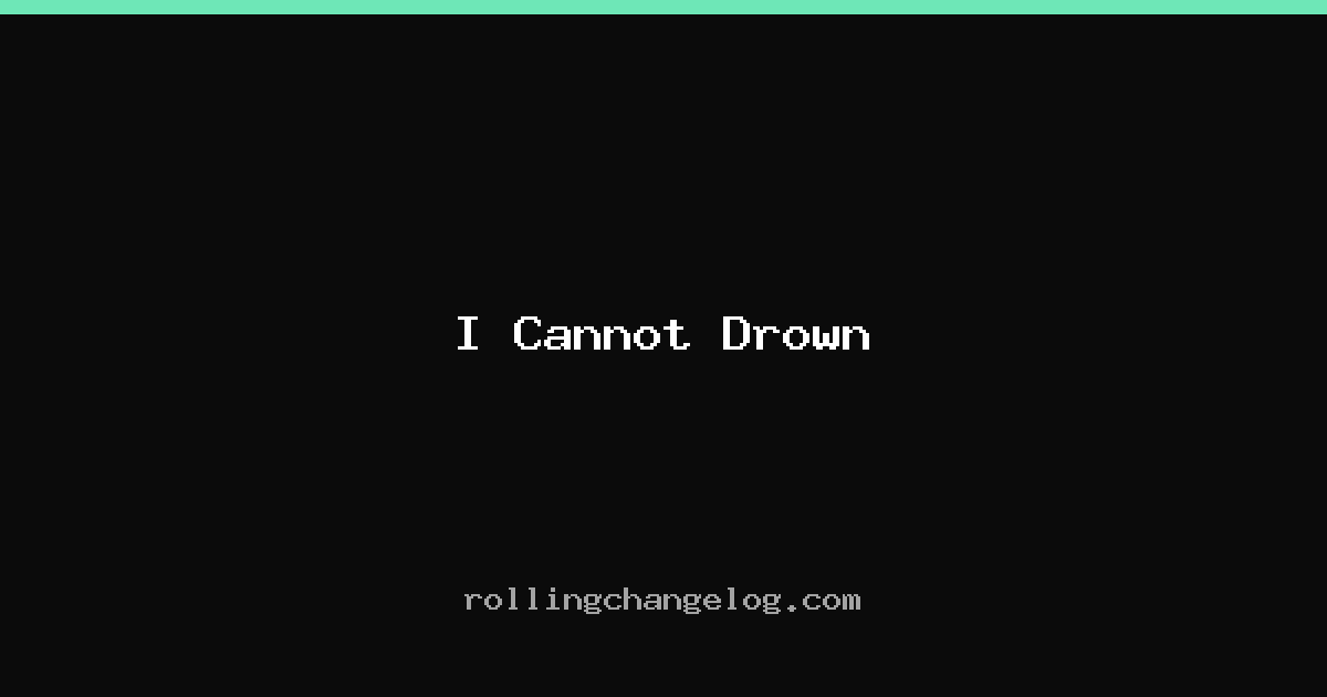 I Cannot Drown cover