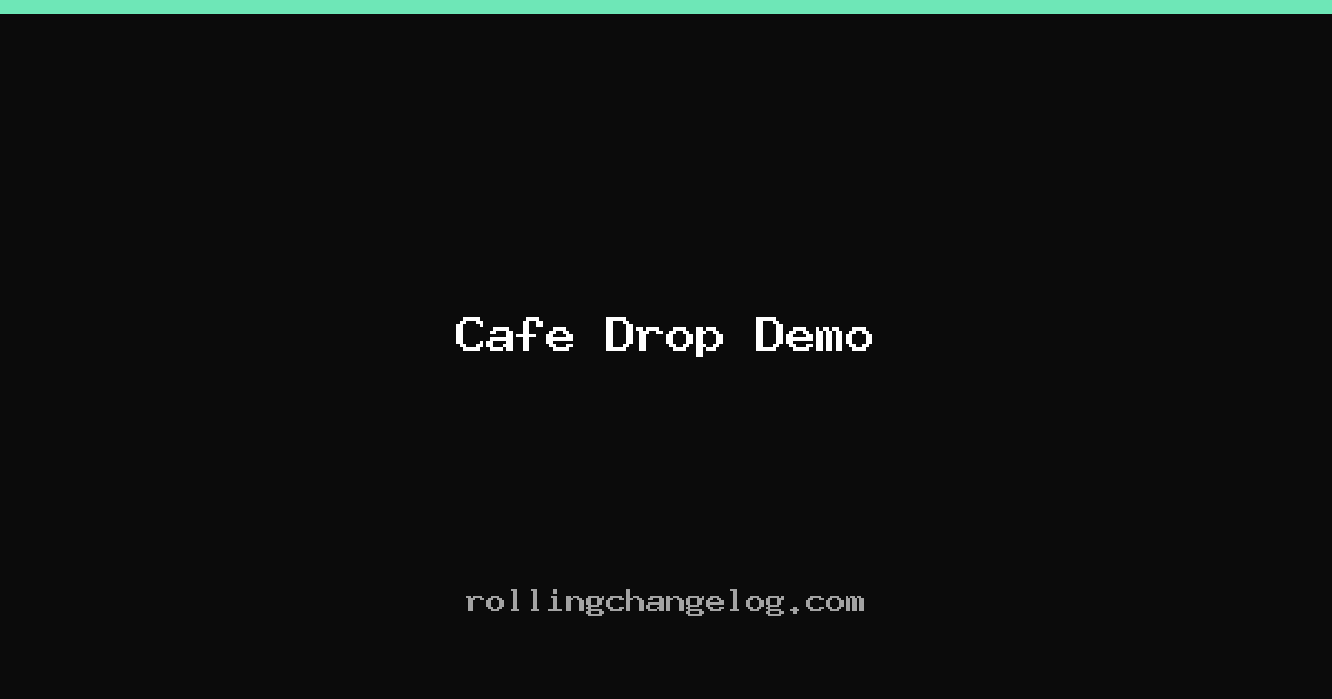 Cafe Drop Demo cover