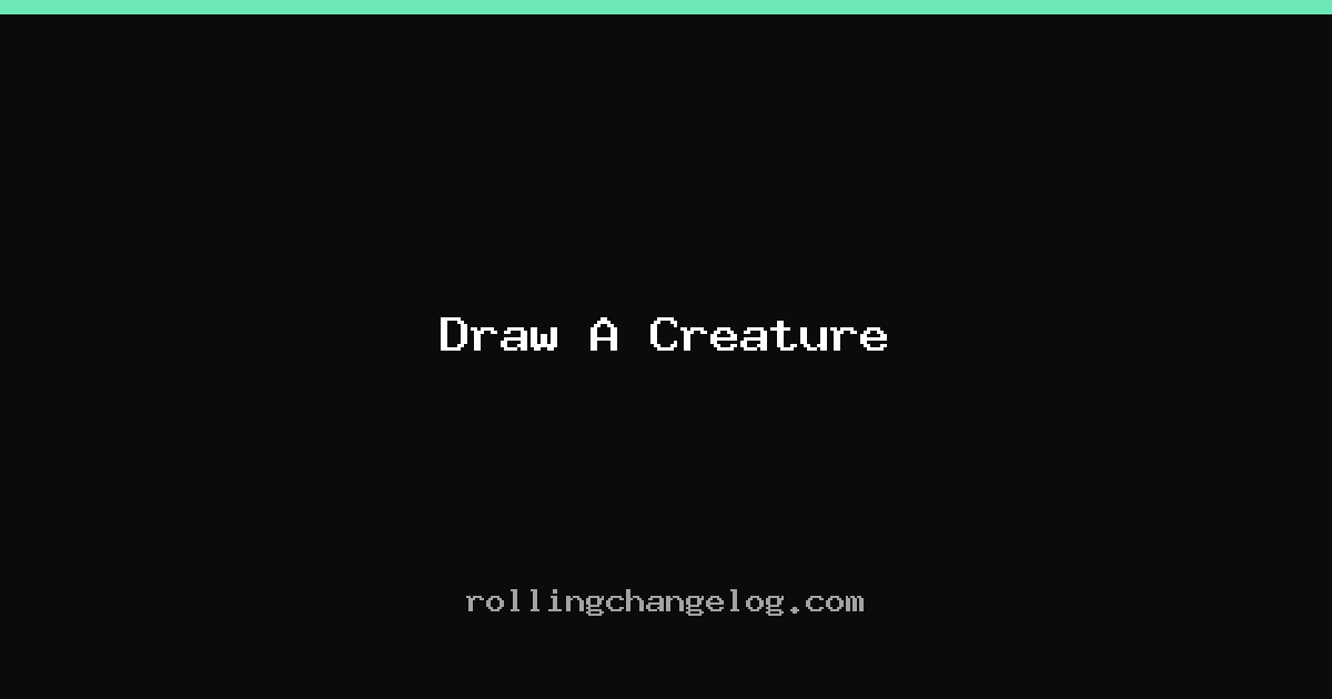 Draw A Creature cover
