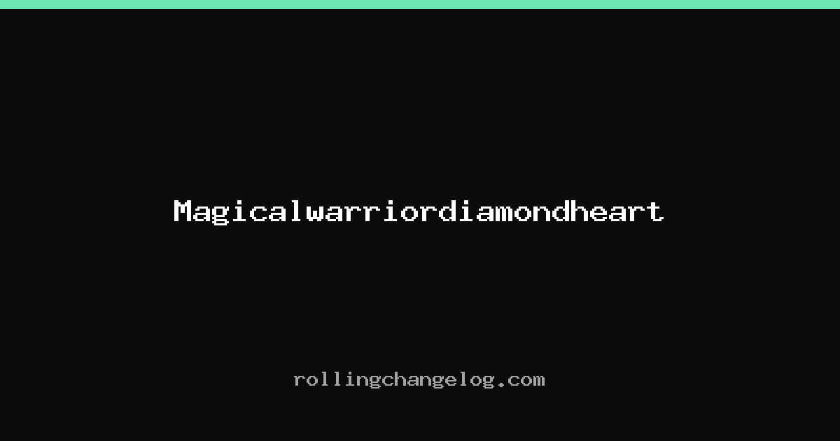 Magicalwarriordiamondheart cover