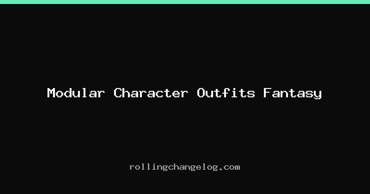 Modular Character Outfits Fantasy cover
