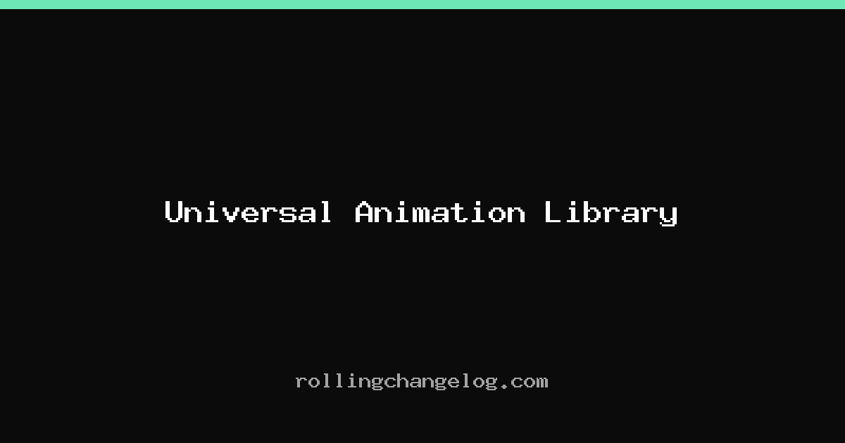 Universal Animation Library cover