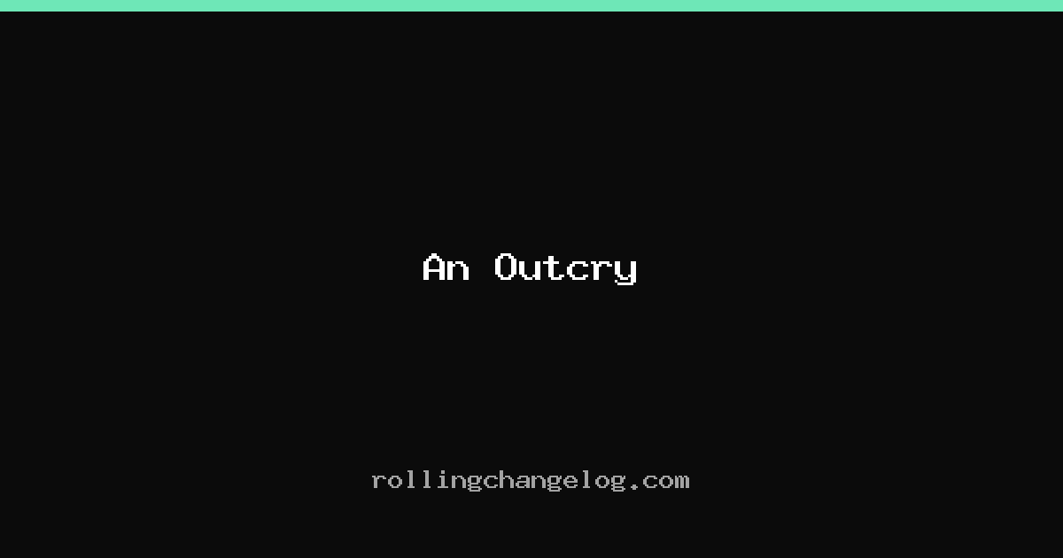 An Outcry cover
