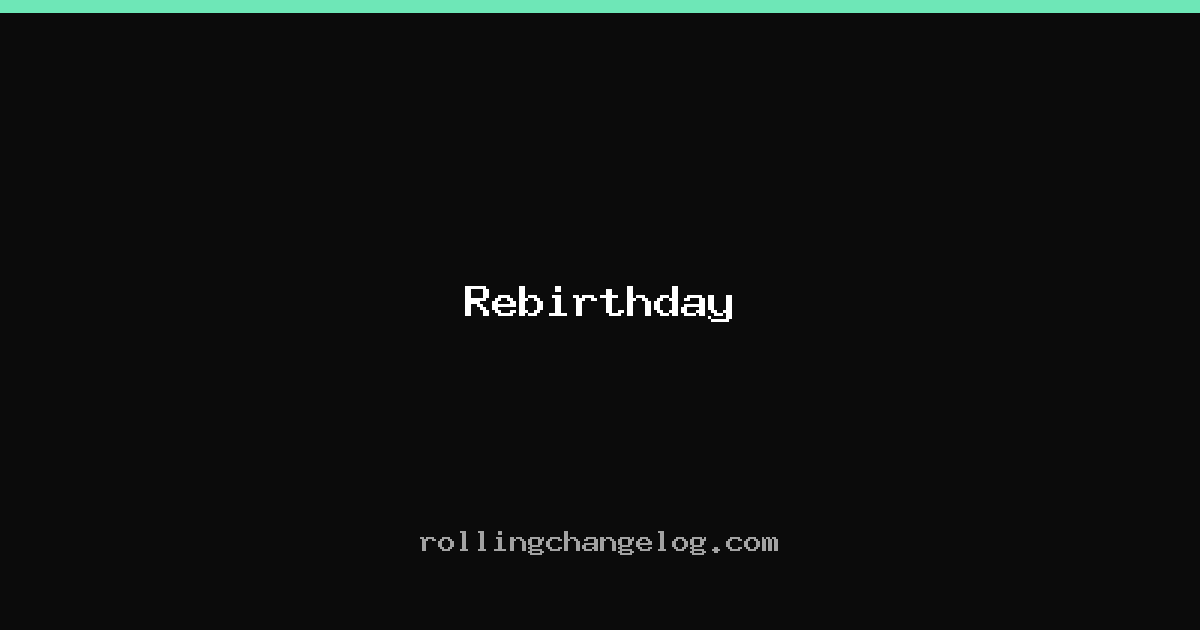 Rebirthday cover