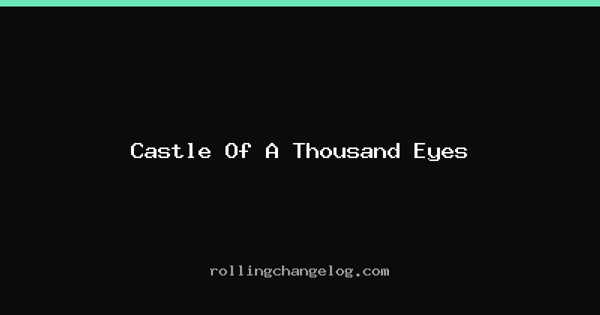 Castle Of A Thousand Eyes cover