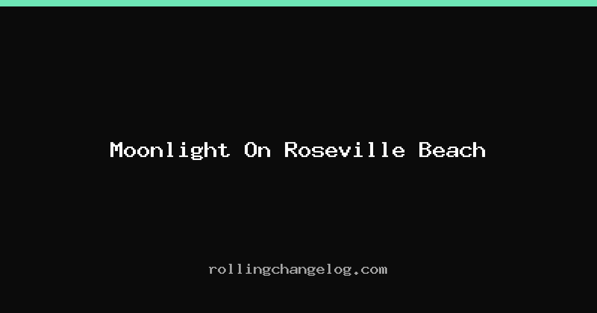 Moonlight On Roseville Beach cover
