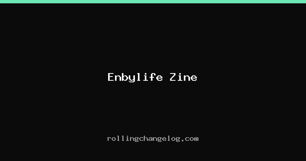 Enbylife Zine cover