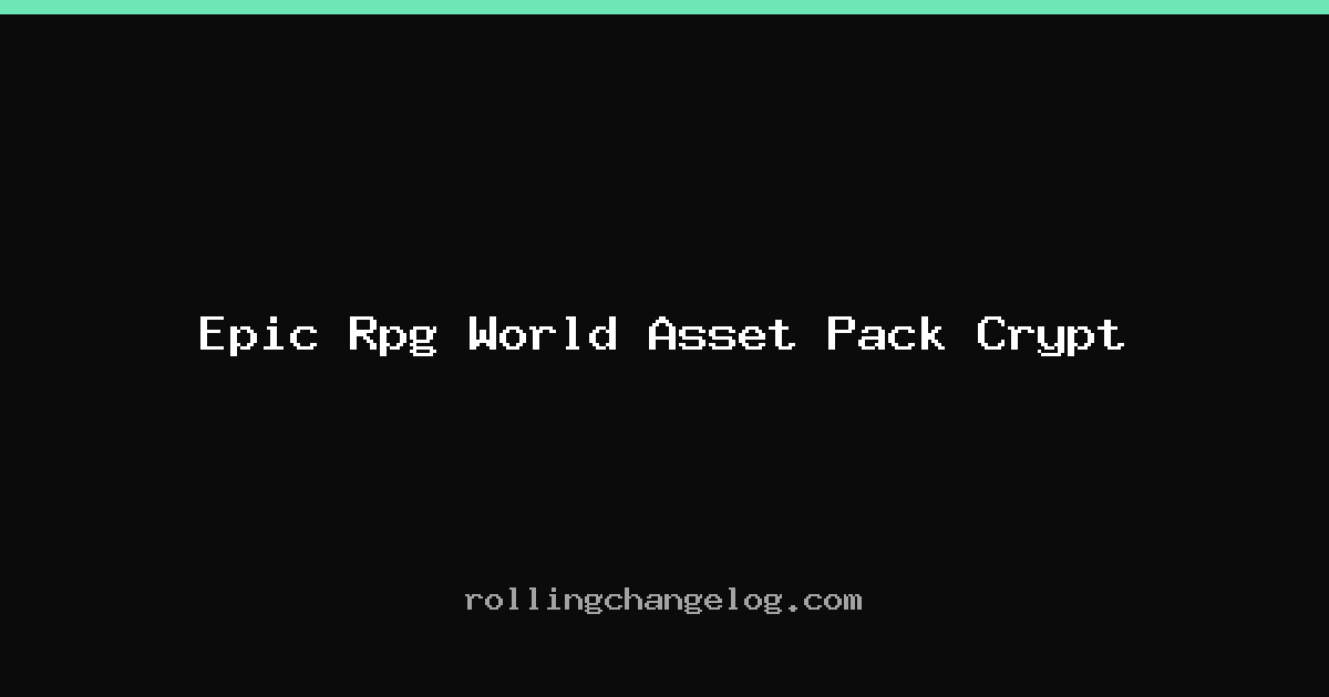Epic Rpg World Asset Pack Crypt cover