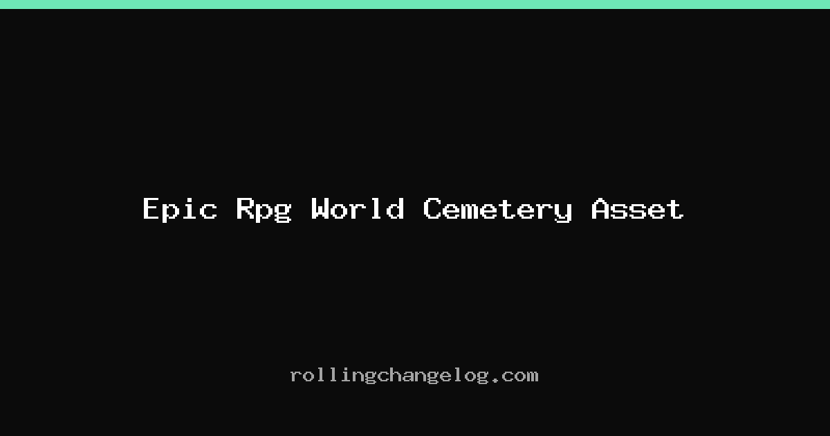 Epic Rpg World Cemetery Asset cover